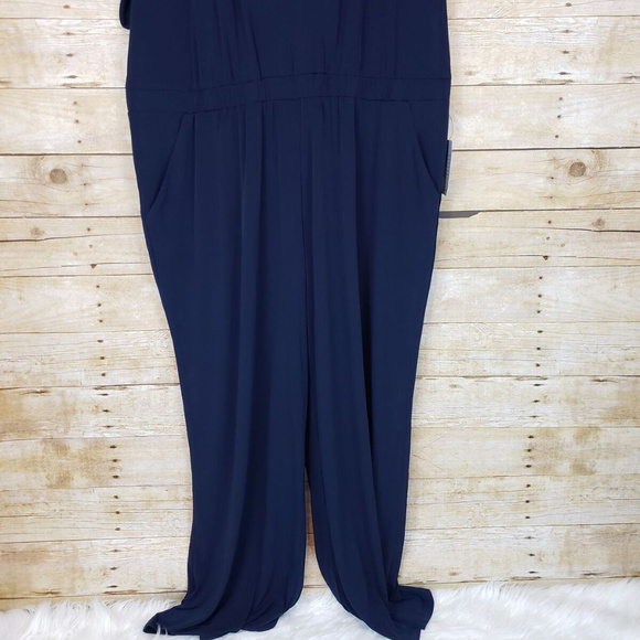 Vince Camuto Cinched Waist Plus Size Jumpsuit - Picture 3 of 7